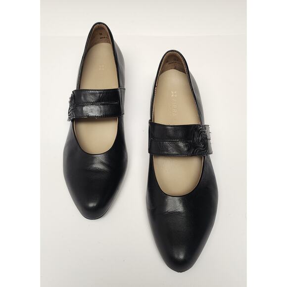 Ziera Vail Mary Jan Black Leather Heel Shoes size 39/US 9M - Picture 7 of 12